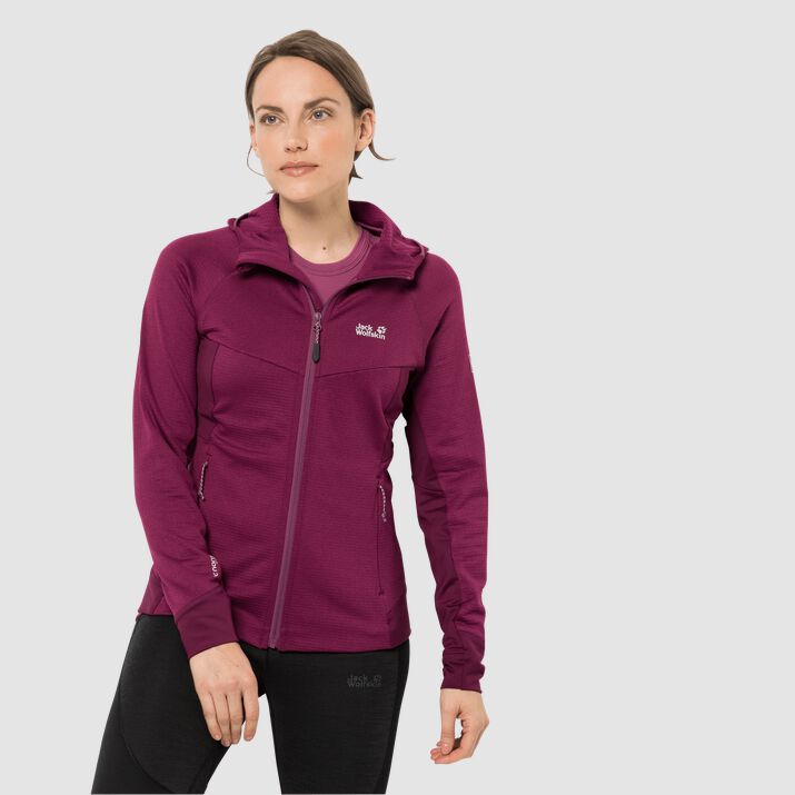 Jack Wolfskin Womens Hydro Grid Sports Jacket Fuchsia 687420IMA